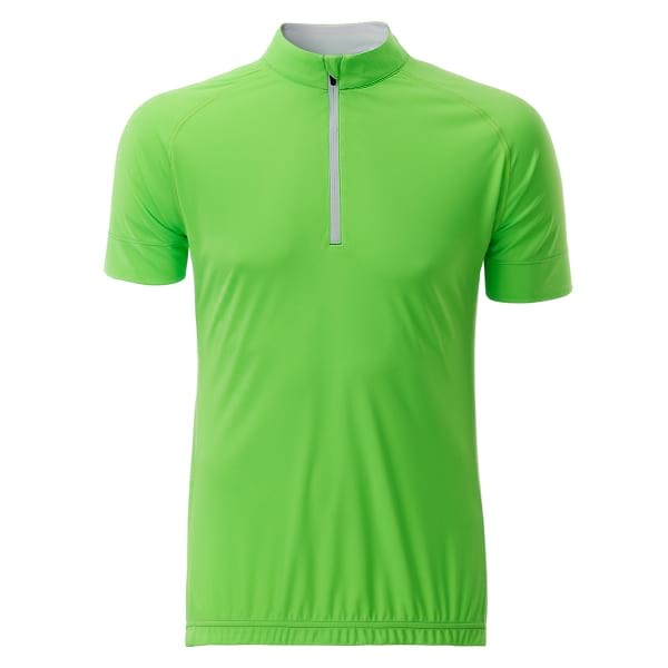 BIKE-T-HALF-ZIP-UOMO-Verde/Bianco